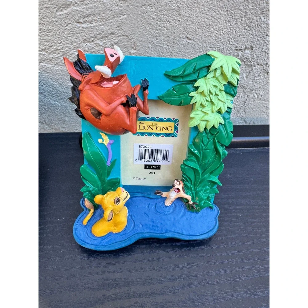 Vintage Disney The Lion King Photo Picture Frame 2x3 Simba Timon Pumba